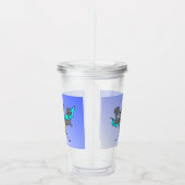 Cartoon Tumbler: Niedliche Starke Hummel Acryltrinkbecher (Rechts)