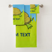 Cartoon Turtle Badhandtuch Set (Insitu)