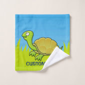 Cartoon Turtle Badhandtuch Set (Waschlappen)