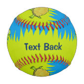 Cartoon Turtle Baseball (Rückseite)