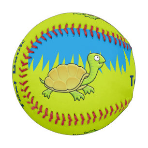 Cartoon Turtle Baseball