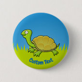 Cartoon Turtle Button (Vorderseite)