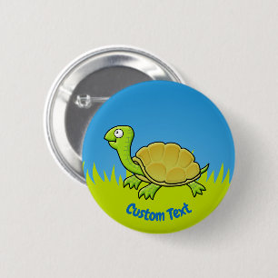 Cartoon Turtle Button