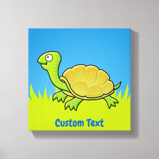 Cartoon Turtle Canvas Print Leinwanddruck (Vorderseite)