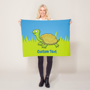 Cartoon Turtle Fleece Blanket
