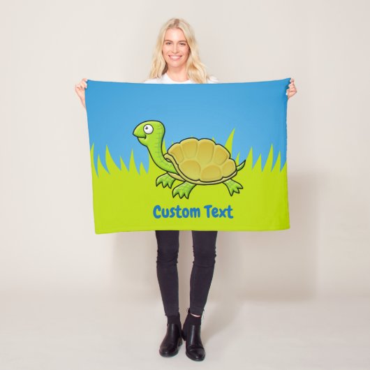 Cartoon Turtle Fleece Blanket (Beispiel)