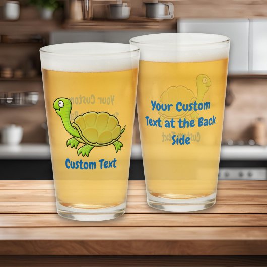 Cartoon Turtle Glas
