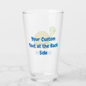Cartoon Turtle Glas (Rückseite)