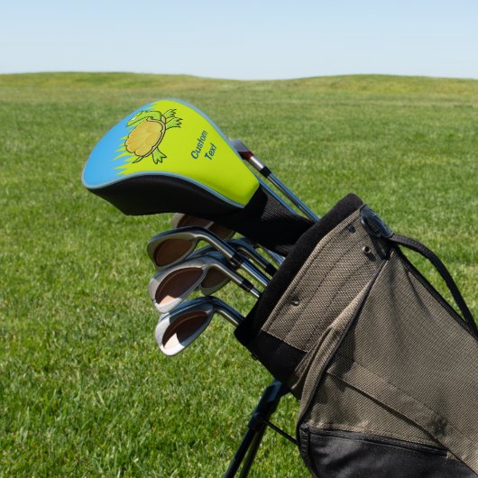 Cartoon Turtle Golf Headcover (In SItu)