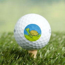 Cartoon Turtle Golfball