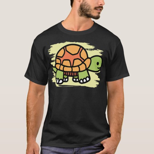 Cartoon Turtle I Sea Turtle I Kids Turtle T-Shirt (Vorderseite)