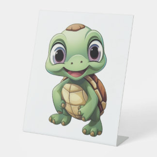 Cartoon turtle illustration sockelschild