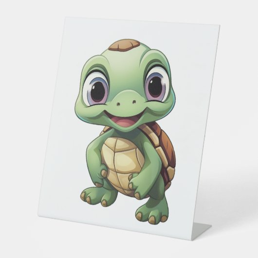 Cartoon turtle illustration sockelschild (Vorderseite)