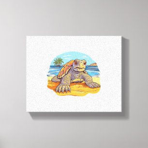 Cartoon Turtle Leinwanddruck