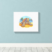 Cartoon Turtle Leinwanddruck (Insitu (Holzboden))