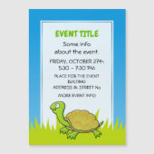 Cartoon Turtle Magnetkarte (Vorderseite)