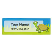 Cartoon Turtle Namenschild (Vorderseite)