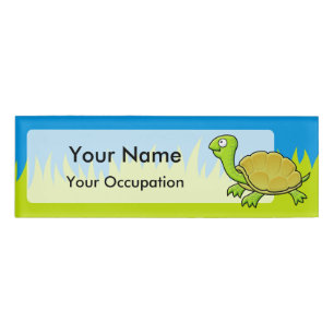 Cartoon Turtle Namenschild