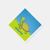 Cartoon Turtle Napkins Serviette (Ecke)