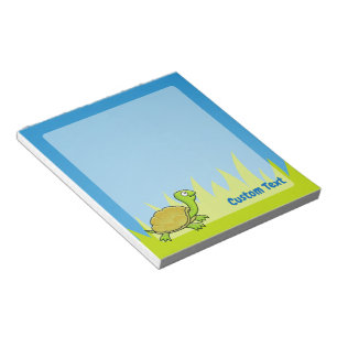 Cartoon Turtle Notepad Notizblock