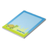 Cartoon Turtle Notepad Notizblock (Rotiert)