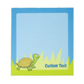 Cartoon Turtle Notepad Notizblock (Vorderseite)