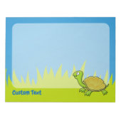 Cartoon Turtle Notepad Notizblock (Vorderseite)