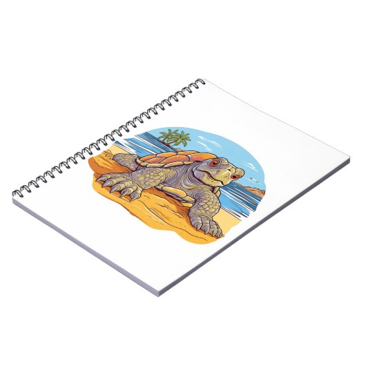 Cartoon Turtle Notizblock (Linke Seite)