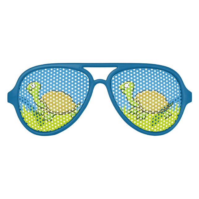 Cartoon Turtle Partybrille (Vorderseite)