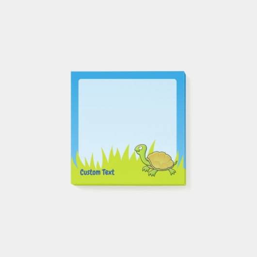 Cartoon Turtle Post-it Klebezettel (Vorderseite)