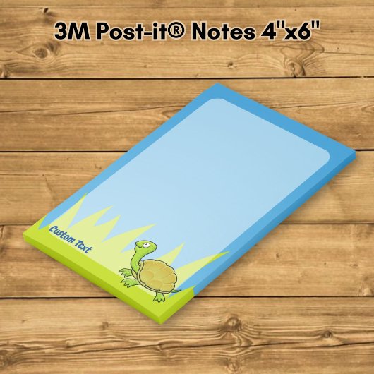Cartoon Turtle Post-it Klebezettel