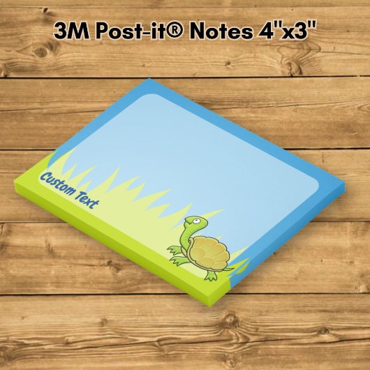 Cartoon Turtle Post-it Klebezettel