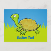 Cartoon Turtle Postcard Postkarte (Vorderseite)