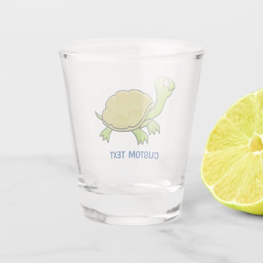 Cartoon Turtle Schnapsglas (Rückseite)