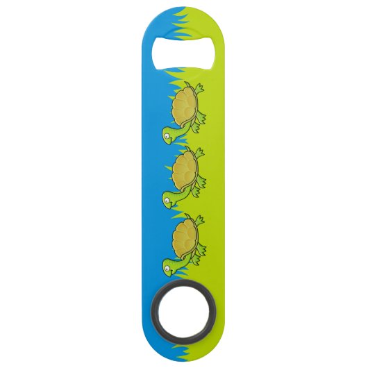Cartoon Turtle Speed Flaschenöffner (Rückseite)
