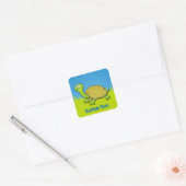 Cartoon Turtle Square Sticker (Umschlag)
