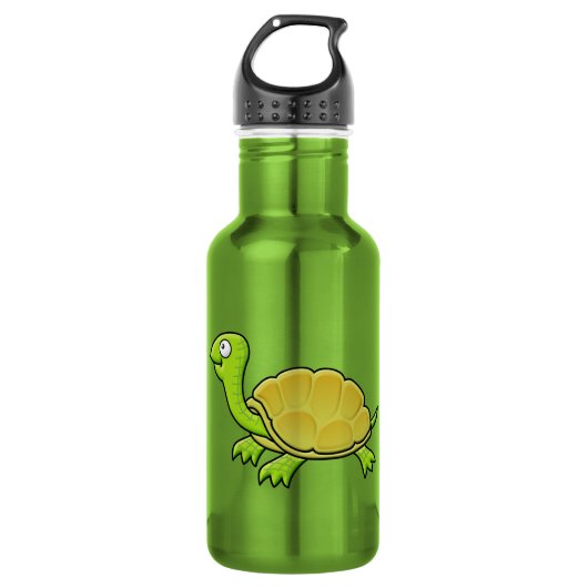 Cartoon Turtle Trinkflasche (Vorderseite)
