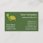 Cartoon Turtle Visitenkarte (Vorderseite)