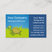 Cartoon Turtle Visitenkarte (Vorderseite)