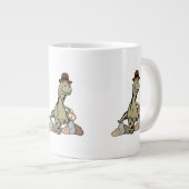 Cartoon Tyrannosaurus Dinosaurier Explorer Jumbo-Tasse (Vorderseite Rechts)