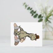 Cartoon Tyrannosaurus Dinosaurier Explorer Postkarte (Stehend Vorderseite)