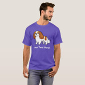 Cartoon-unbekümmerter Königcharles Spaniel T-Shirt (Vorne ganz)