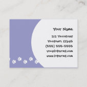 Cartoon-unbekümmerter Königcharles Spaniel Visitenkarte (Rückseite)