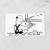 Cartoon- und Heizungskarte Visitenkarte (Rückseite)