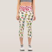 Cartoon und Leoparden Capri Leggings (Vorderseite)