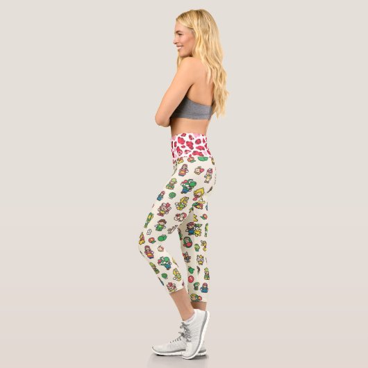 Cartoon und Leoparden Capri Leggings (Links)