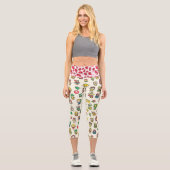 Cartoon und Leoparden Capri Leggings (Vorderseite)