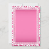 Cartoon Unicorn Geburtstag Einladung (Rückseite)