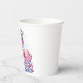 Cartoon Unicorn Kinderdusche Pappbecher (Links)