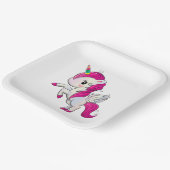 Cartoon Unicorn Pappteller (Gewinkelt)